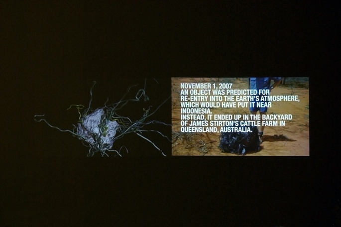 A Message from Space, installation view, Grenzenlos, 13. 01. – 26. 02. 2010, Artpoint Gallery, Vienna