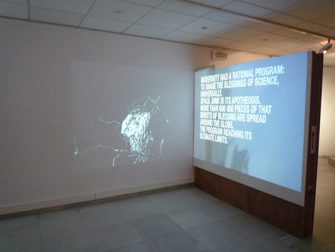 Krassimir Terziev. A Message from Space (2008-09), installation view